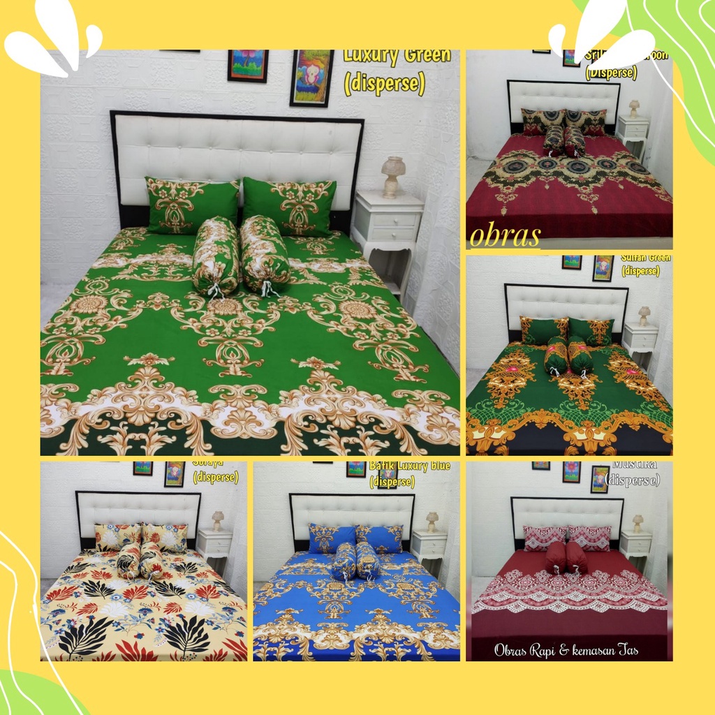 Sprei Motif Batik Jadul Solo Pekalongan Terbaru Sulthan Ukuran 180x200 160x200 200x200 bahan adem le