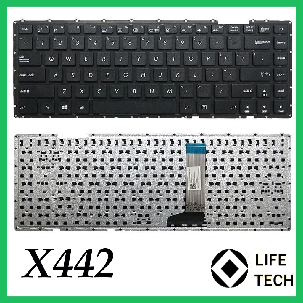 Keyboard Laptop Asus X442 SERIES X442U X442UA-GA100R X442UR A480U F442U R419U Hitam