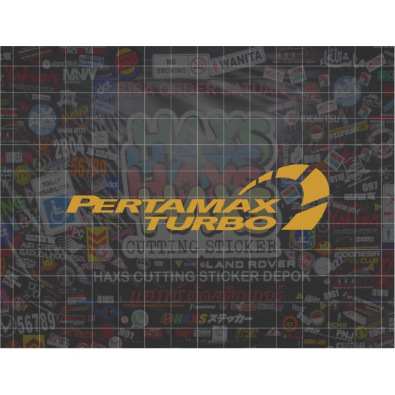 Cutting Sticker Pertamax Turbo Ukuran 10 Cm