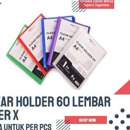 

BRANDS FESTIVAL INTERX Clear holder A4 60 lembar Inter X murah