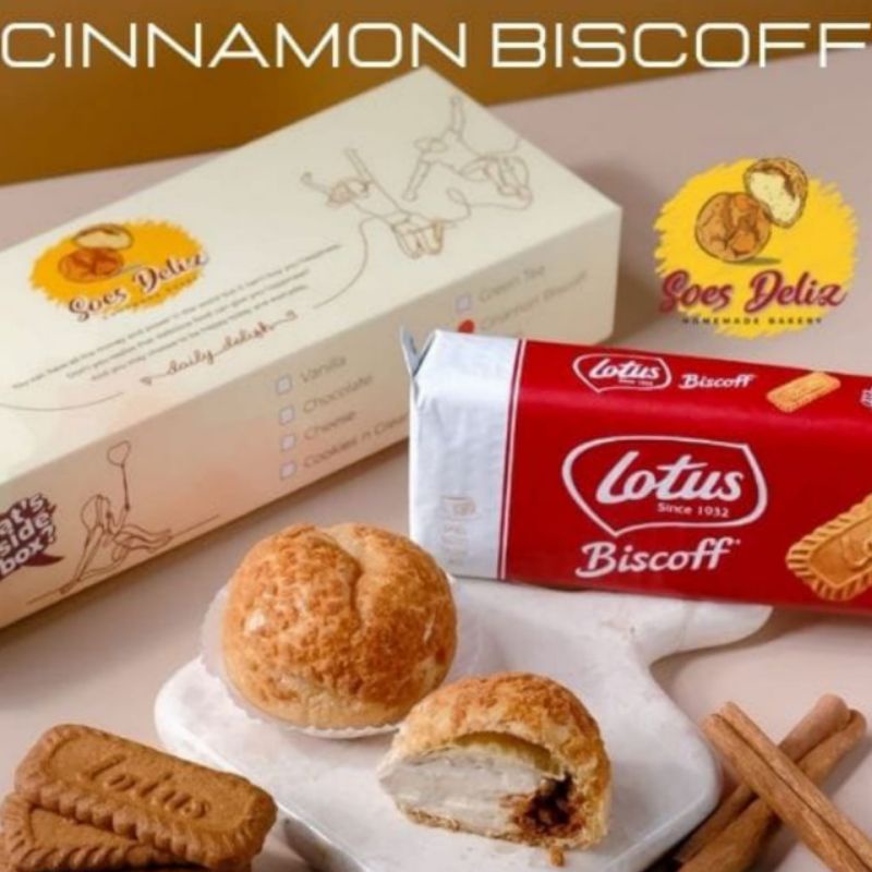 

KUE SUS SOES DELIZ CHOUX CINNAMON BISCHOFF