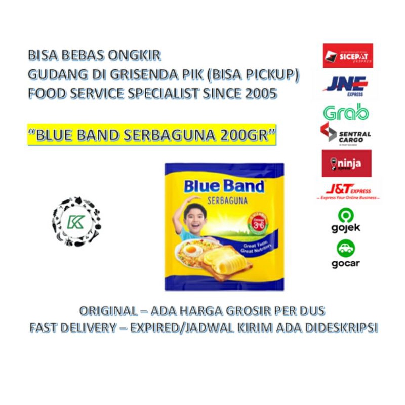 Blue Band 200 gram Mentega Serbaguna Sachet SATUAN