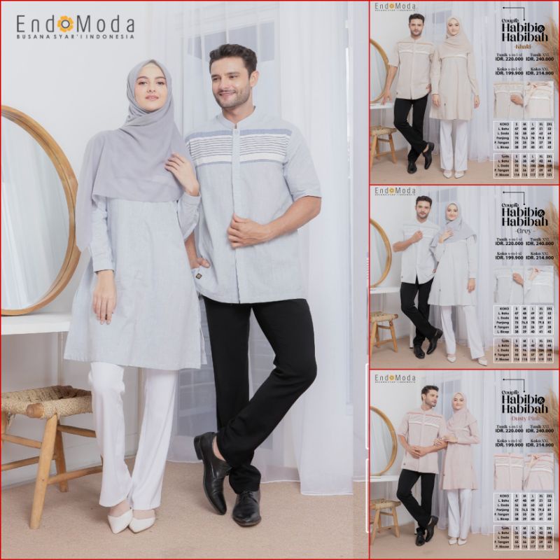 COUPLE ENDOMODA KOKO TUNIK HABIBI HABIBAH