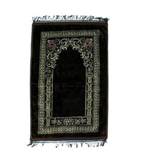 Sajadah TEBAL Motif KUBAH BUNGA Rumbai polos 2 (B)  Sajadah TERMURAH Uk 70cm x 110cm