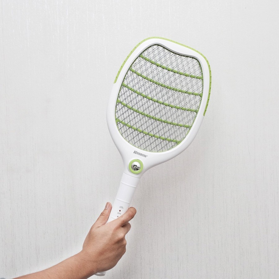 Krisbow Raket Nyamuk Rechargeable Pembasmi Serangga Lalat Senter  Ori
