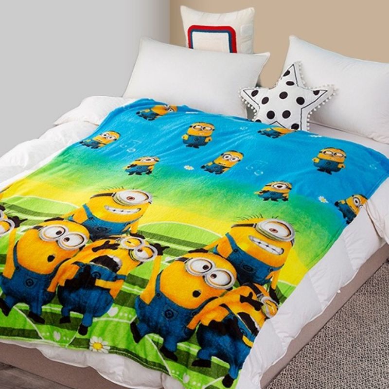 Selimut Lembut Bahan polyester Selimut Karakter Anak Selimut Dewasa Ukuran 125cm X