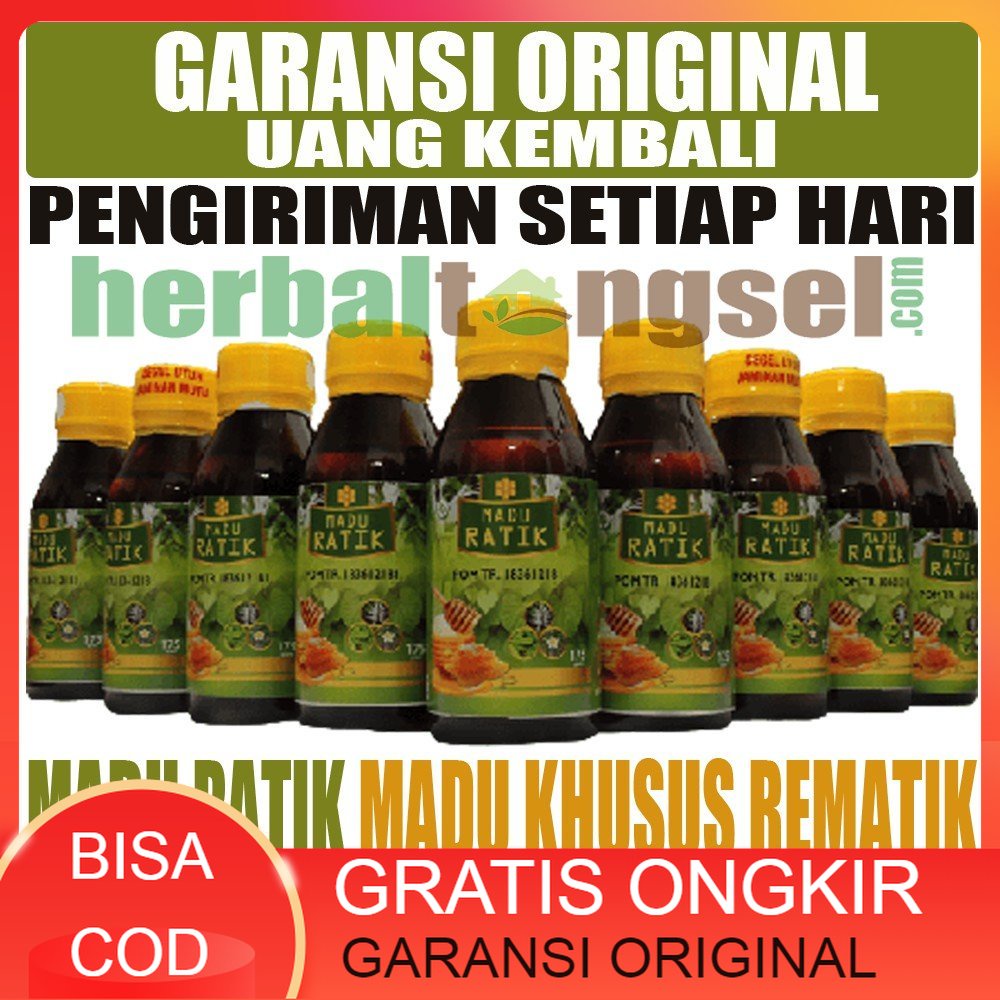 [BISA COD] Madu Ratik Herbal Original Atasi Rematik Kesemutan Nyeri Otot Pegal Pegal Lutut Kaku Nyer