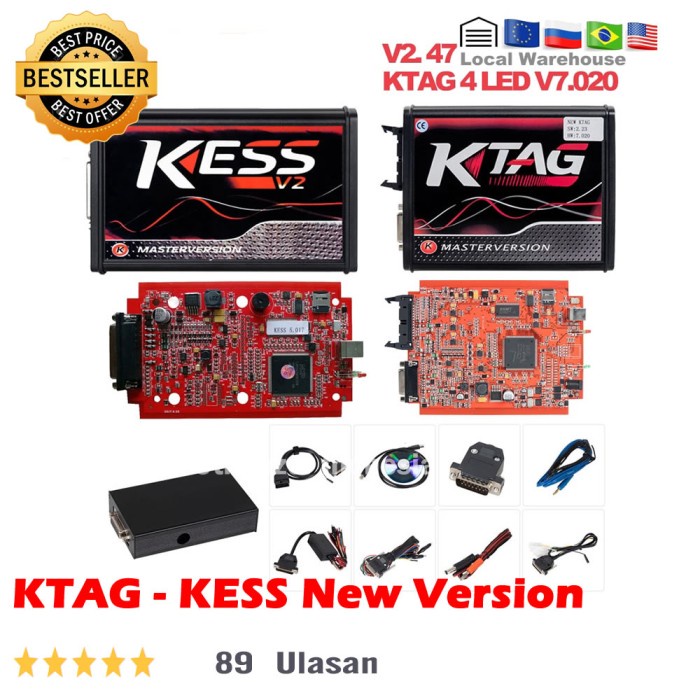 Remap ECU EU KESS V5.017 No Token Limit KESS V2 Manajer KTAG Alien V7