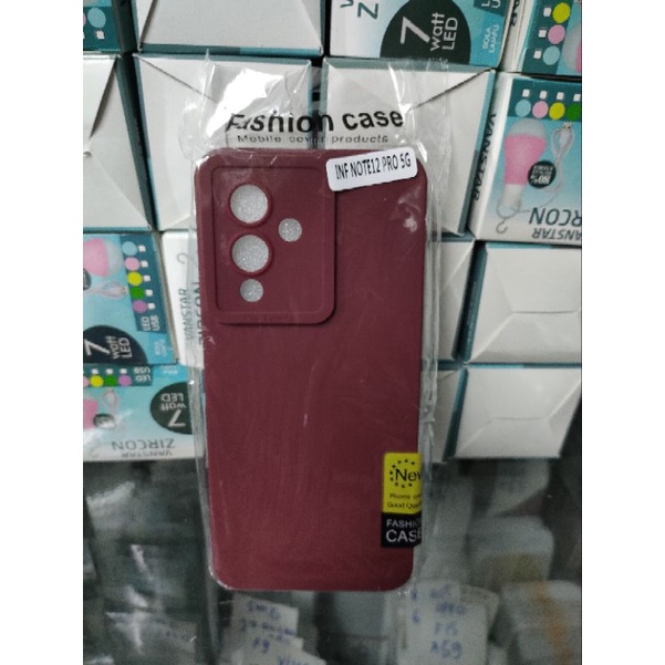 Softcase Infinix Note 12 Pro 5G Silikon Casing Case Macaron Pelindung Pro Camera