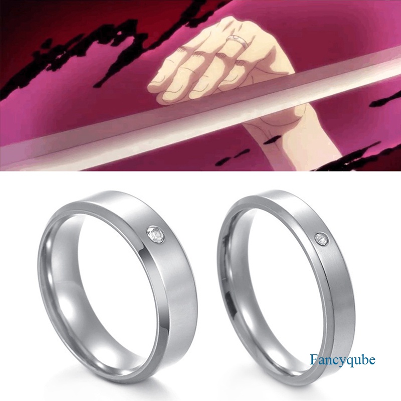 Anime Jujutsu Kaisen Okkotsu Yuta925 Sterling Silver Jari Cincin Perhiasan Adjustable Aksesoris Cosplay Pasangan Rings Hadiah