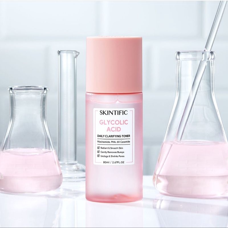 Skintific Glycolic Acid Daily Clarifying Toner 80ml