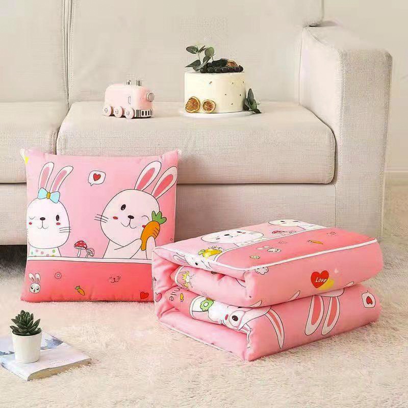 Bantal Selimut Karakter 2 in 1 Balmut Dewasa Tebal Bantal Traveling Bisa Dilipat Bantal Tidur
