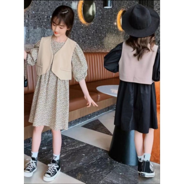 Dress 2in1 Anak Import