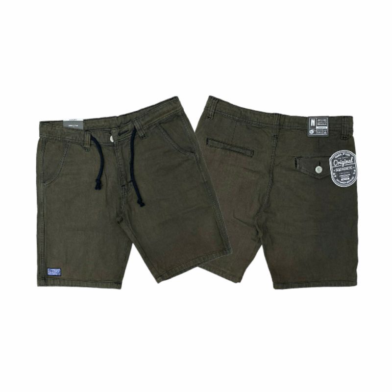 Celana Jens Pendek Pria Warna Olive Army Premium Celana Pria Pendek Warna Army Celana Distro Premium Keren