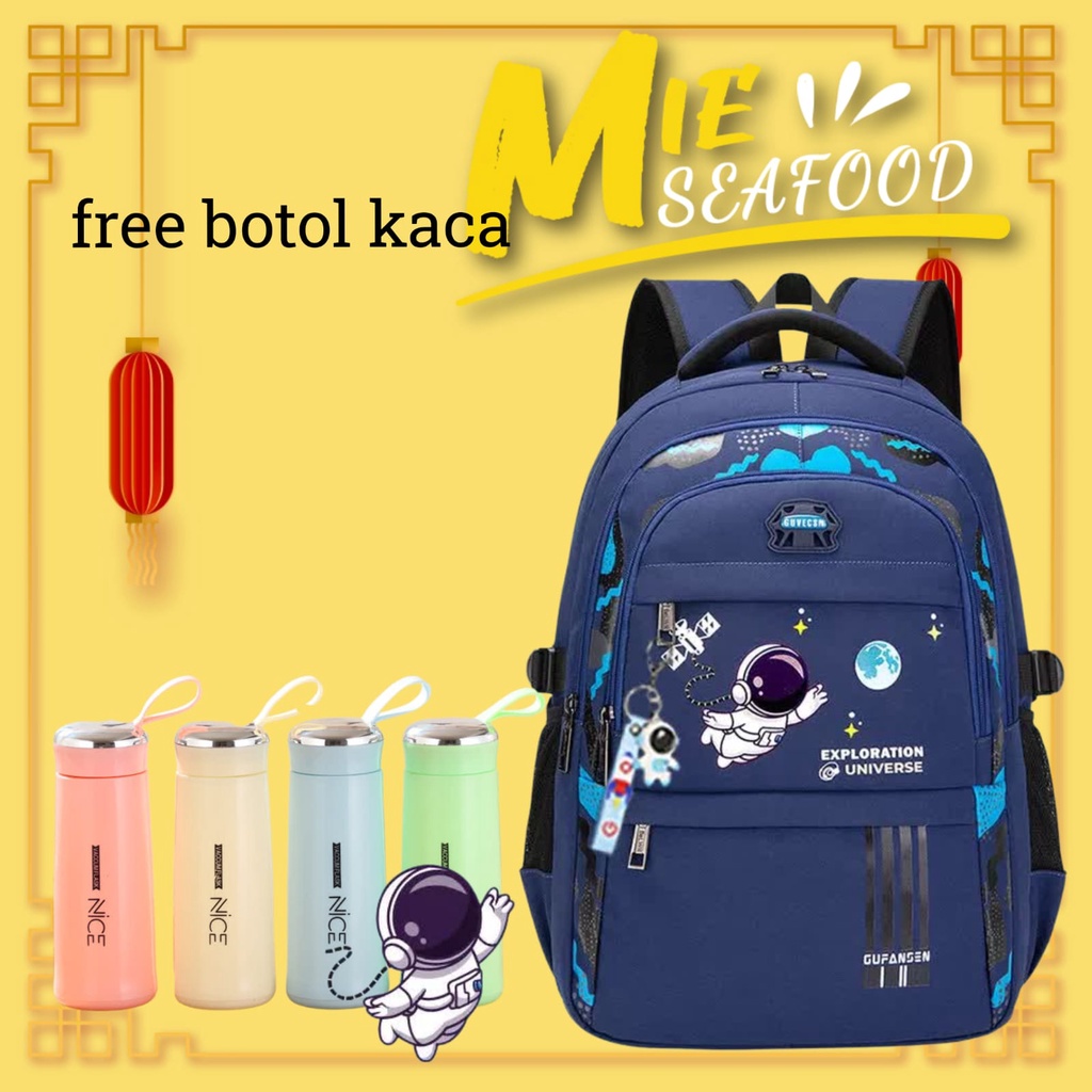 Tas Sekolah Anak Laki-Laki Anak Perempuan Backpack Sekolah Anak TK SD SMP SMA Kuliah Kapasitas Besar