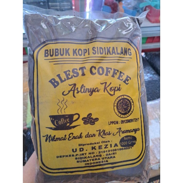 KOPI HITAM ASLI SIDIKALANG/BUBUK KOPI HITAM  HALAL BPOM