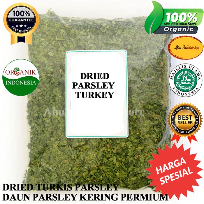 Jual Parsley Leaves Dried TurkI 250 gr / Daun Parsley Kering Turki 250