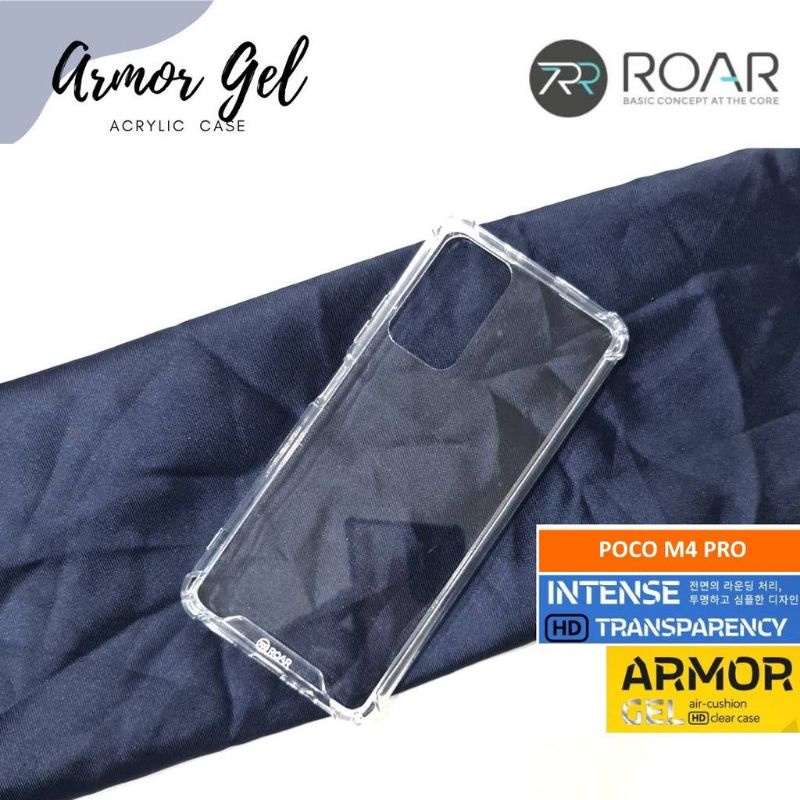 Case Poco M4 Pro 4G / Poco F4 5G / Redmi Note 11 Pro 5G 4G / Note 11 / Note 10s / 10 4G / Note 10 5G Xiaomi Casing Roar Armor Gel Airbag Acrylic Anticrack Bumper