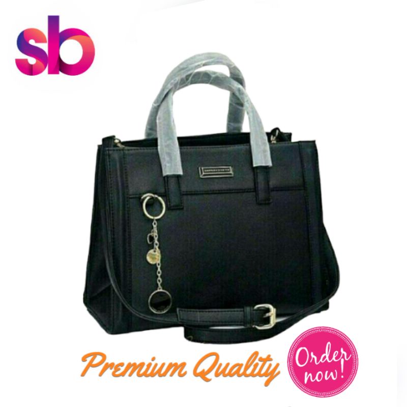 Delinza Bag [ Black/Hitam] Tas Impor Import Fashion Wanita Cantik laris Cewek Korea Kado Keren Grosi
