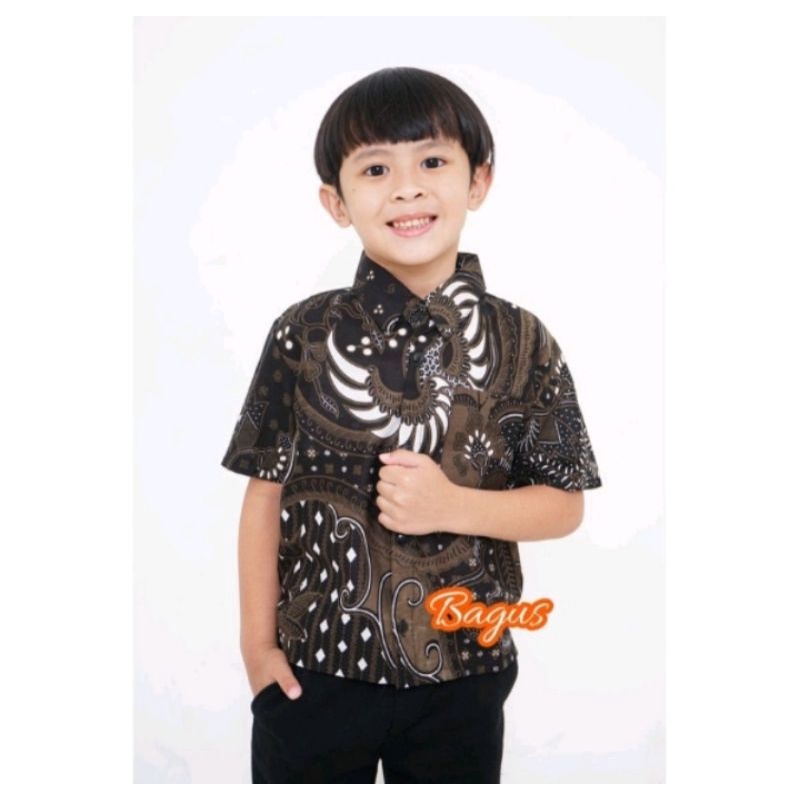 Baju couple batik anak laki-laki kakak adik terlaris