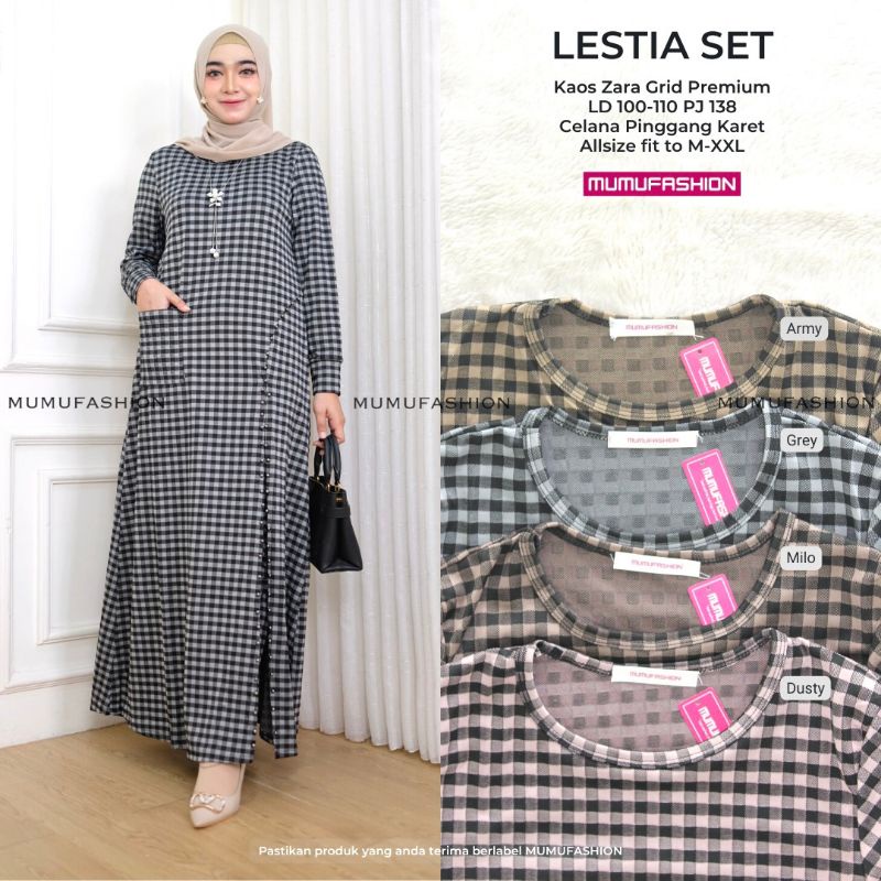 Setelan Celana Muslimah Terbaru Grosir Ori Solo Lusia//Lestia Set Mumu Fashion Solo