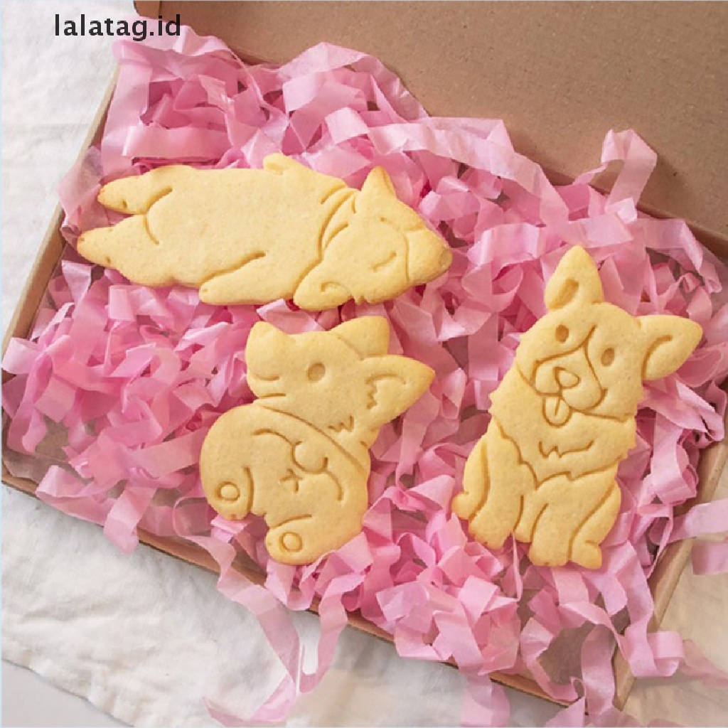 [lalatag] Cetakan Cookie Cutter Corgi Dog Shaped Biskuit Alat Kue Stempel Cookie Hewan Lucu [ID]