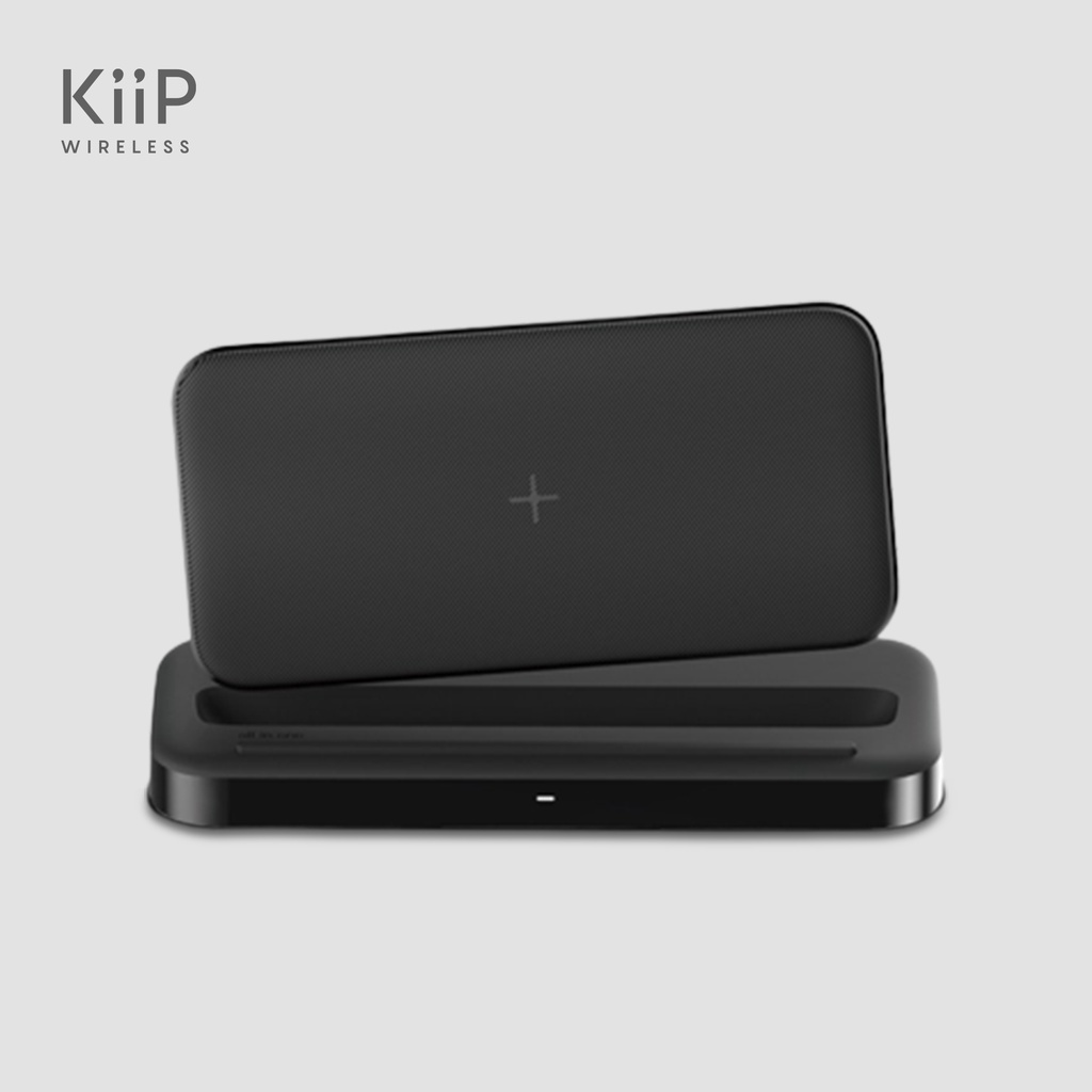 KiiP W5 Charger Station Wireless Fast Charging Power Bank Usb Type C PD