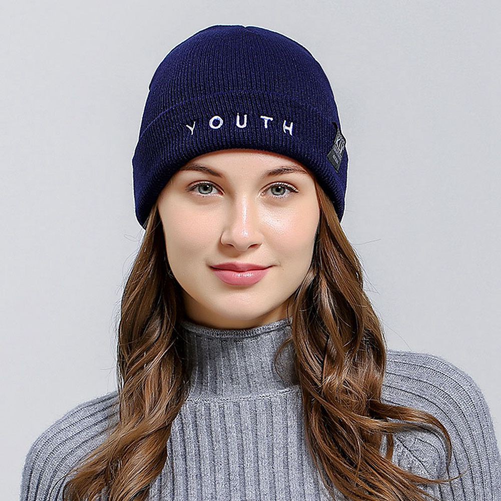 Topi Kupluk Rajut Beanie Hat Logo YOUTH  Pria Wanita Good Quality