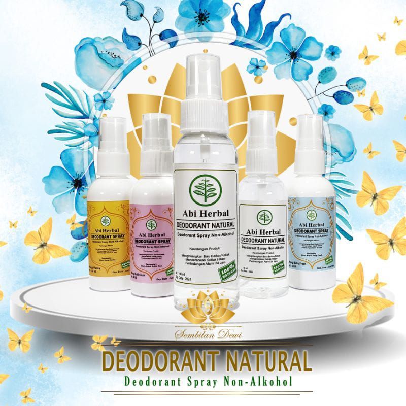 DEODORANT SPRAY ABI HERBAL/SEMPROT HERBAL AIR TAWAS ALAMI