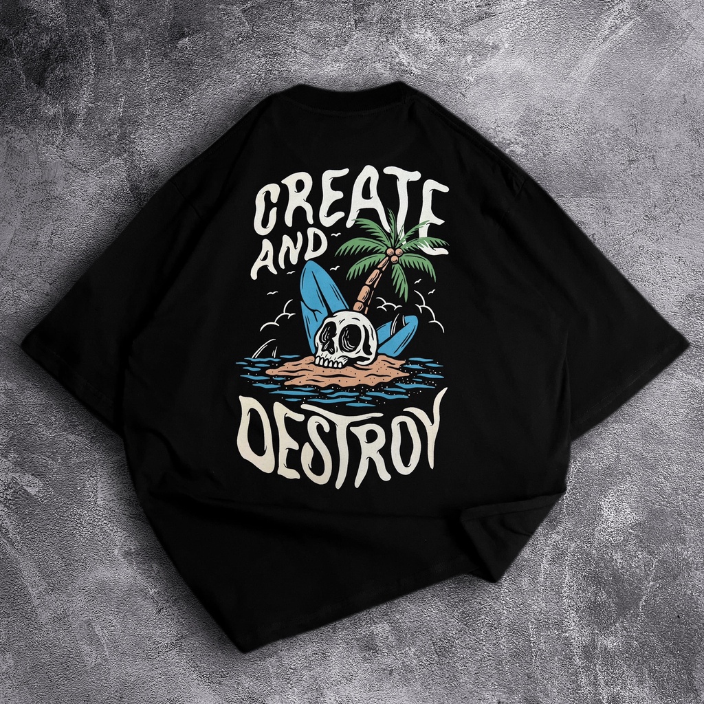 [Oversize] BAJU KAOS OVERSIZE / OVERSIZE T-SHIRT &quot;Destroy&quot;