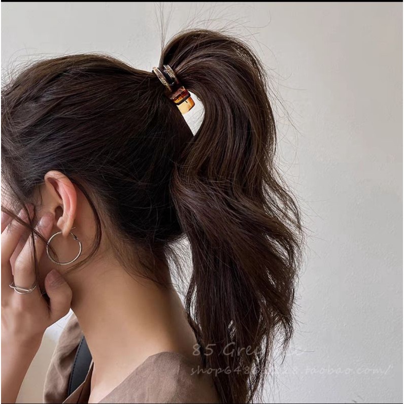 Jepit Rambut Ikan Doff Acetate 5cm Cakar 3+2 Jepit Rambut Korean Ponytail Fish Style Hair Claw Clips