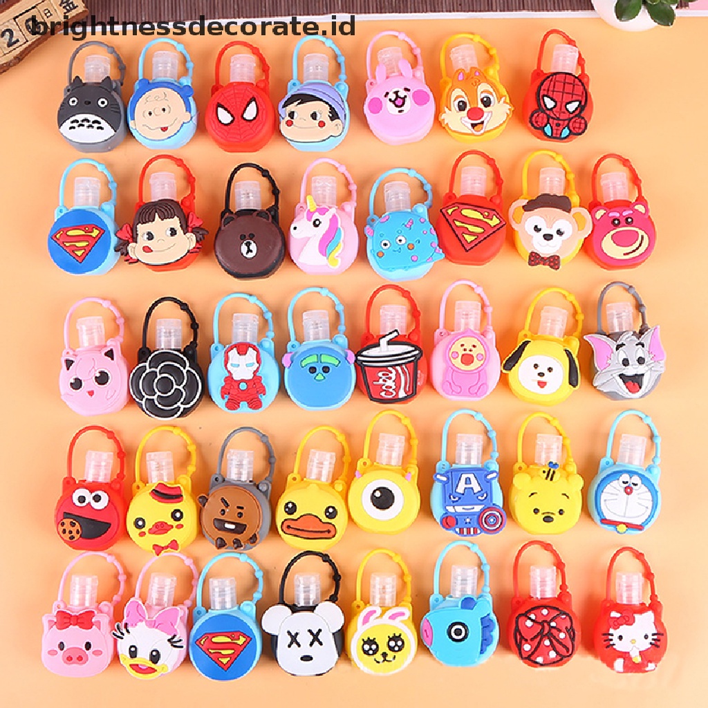 [Birth] 30ml Lucu Imut Carton Hand Sanitizer Shower Lotion Holder Botol Bulat Kosong [ID]