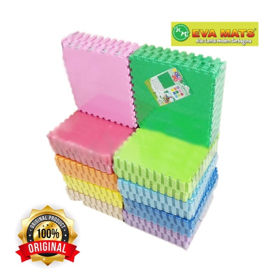 PROMO Karpet Evamats Puzzle Polos 30x30 Evamat Alas Lantai Mainan Anak Bayi Edukasi EVA Spon