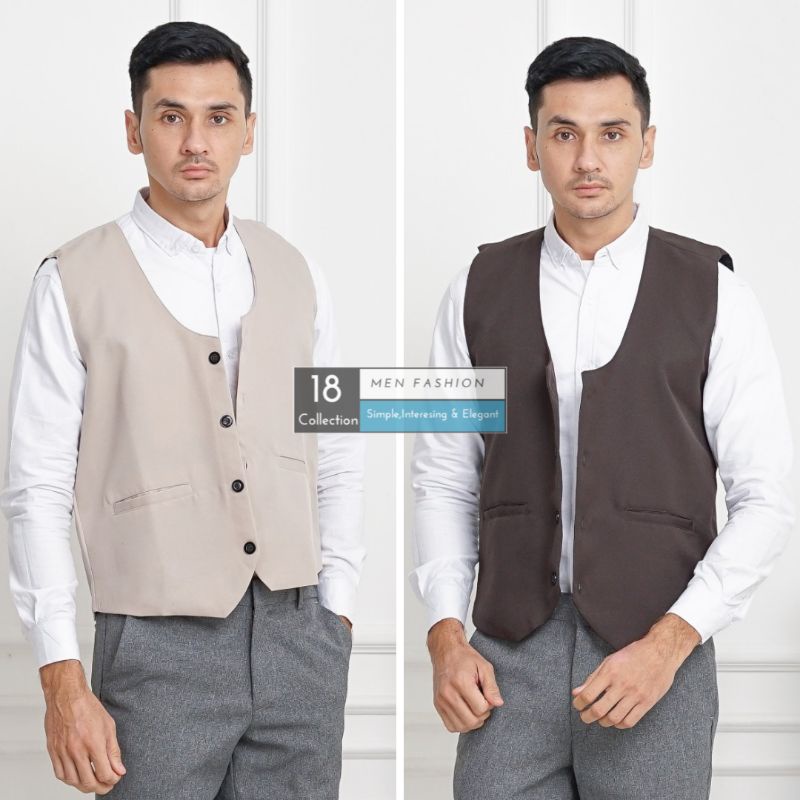 [BEST SELLER] Rompi Vest Pria Simpel Ada Ukuran Jumbo