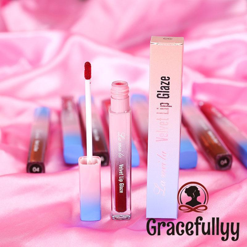 [COD]LAMEILA Lipstick Lip Glaze Lasting Moisturizing Liquid  lipstik lameila Waterproof Moisturizing-GY