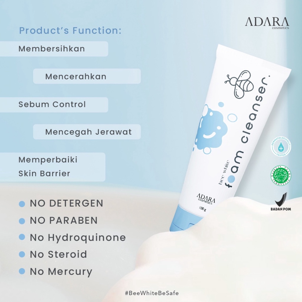 ADARA Bee White Foam Cleanser - 100ml