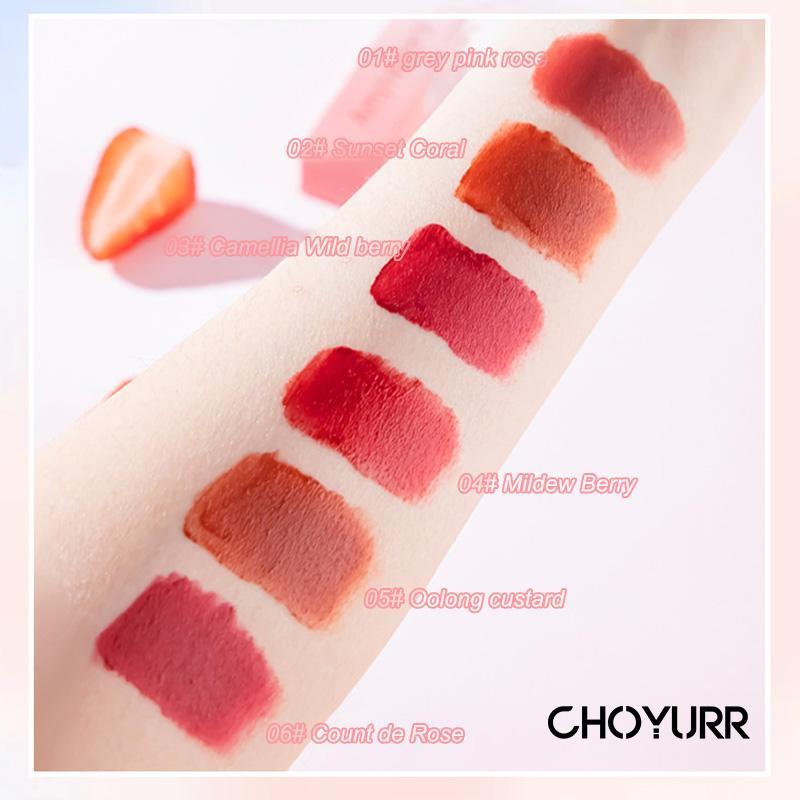 【COD】Lipstik Cream Velvet-Mist Matte Lip Clay Lumpur Bibir Tahan Lama Silky Matte Velvet Lip Glaze Korean Original Import-CH