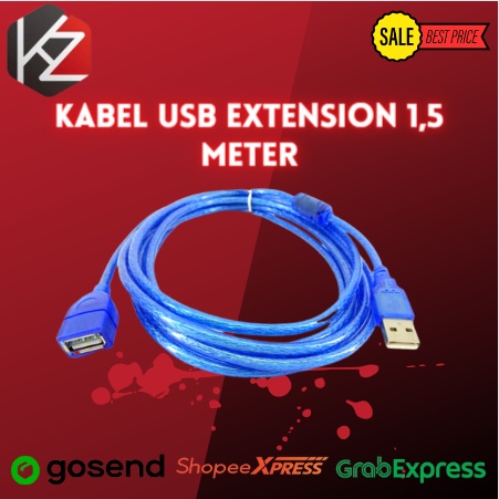 Kabel USB Extension 1,5 Meter / Perpanjangan USB 1,5 M