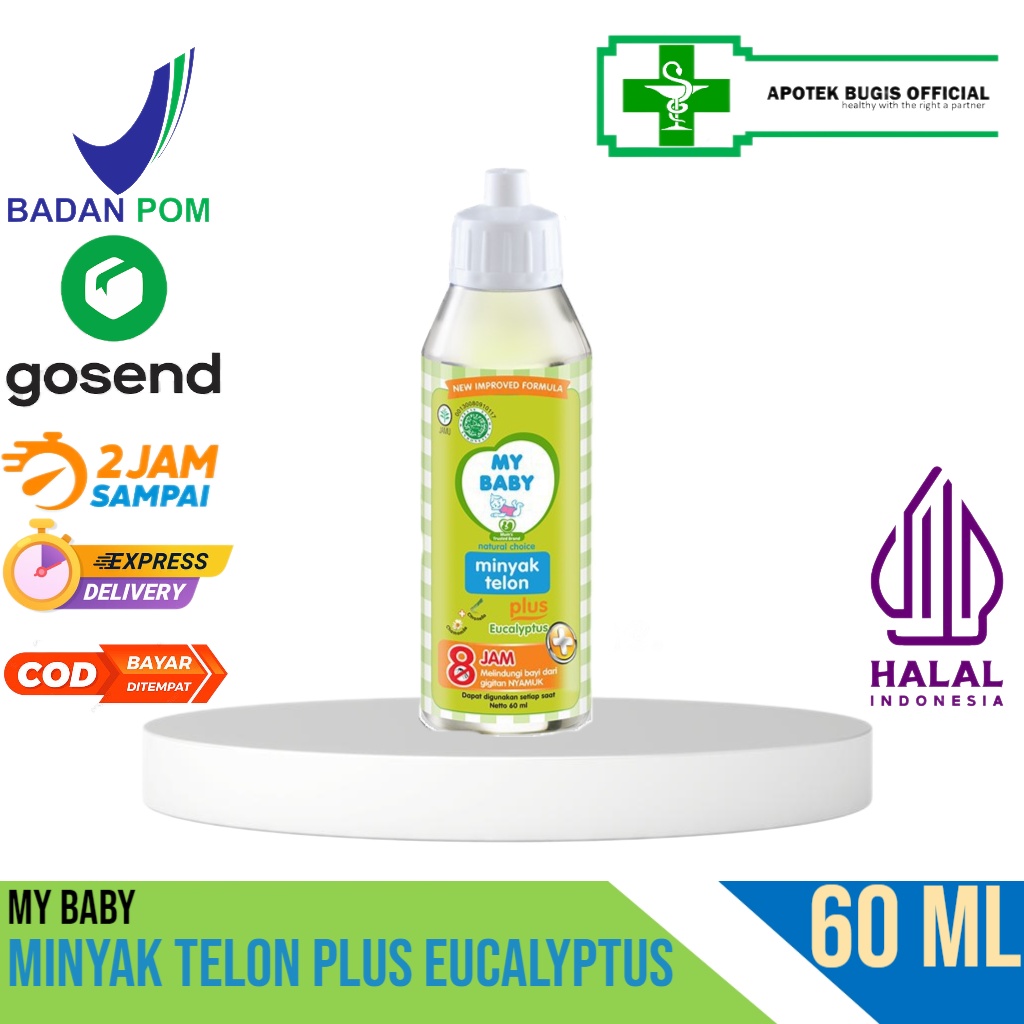 My Baby Minyak Telon Plus Eucalyptus 60 ml