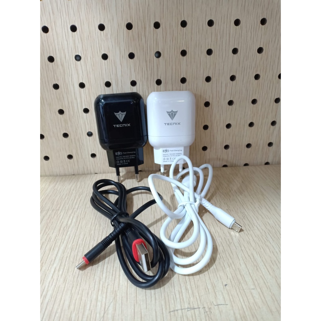 Adaptor Charger fast Charging 2.4A TECNIX CHR-075S Fast Charger 2.4A With Micro Cable