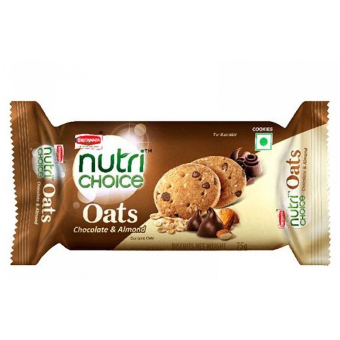 

] Nutri Choice Oats Chocolate & Almond Britannia Biscuit / Biskuit India