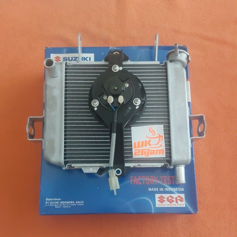 sepaket radiator gsx dan kipas original suzuki