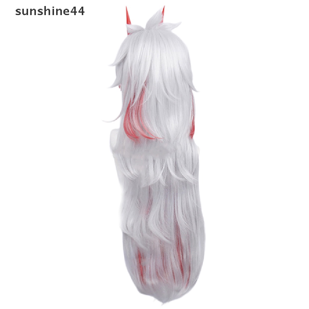 Sunshine Genshin Impact Arataki Itto Cosplay Wig Props Wig Anime Tahan Panas.