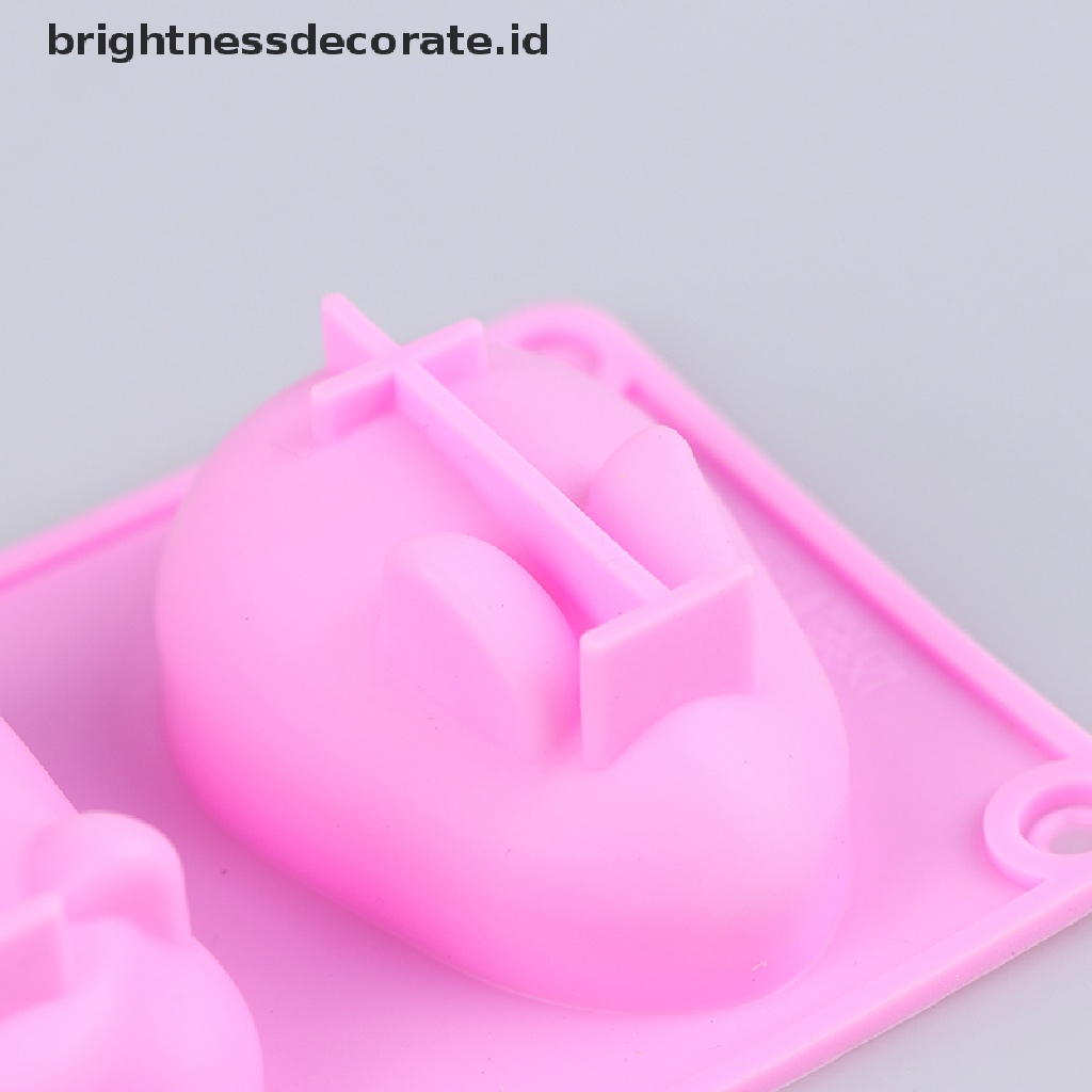 [Birth] Cetakan Silikon Kelinci Babi Non Stick Cute Pig rabbit Molds Coklat Fondant [ID]