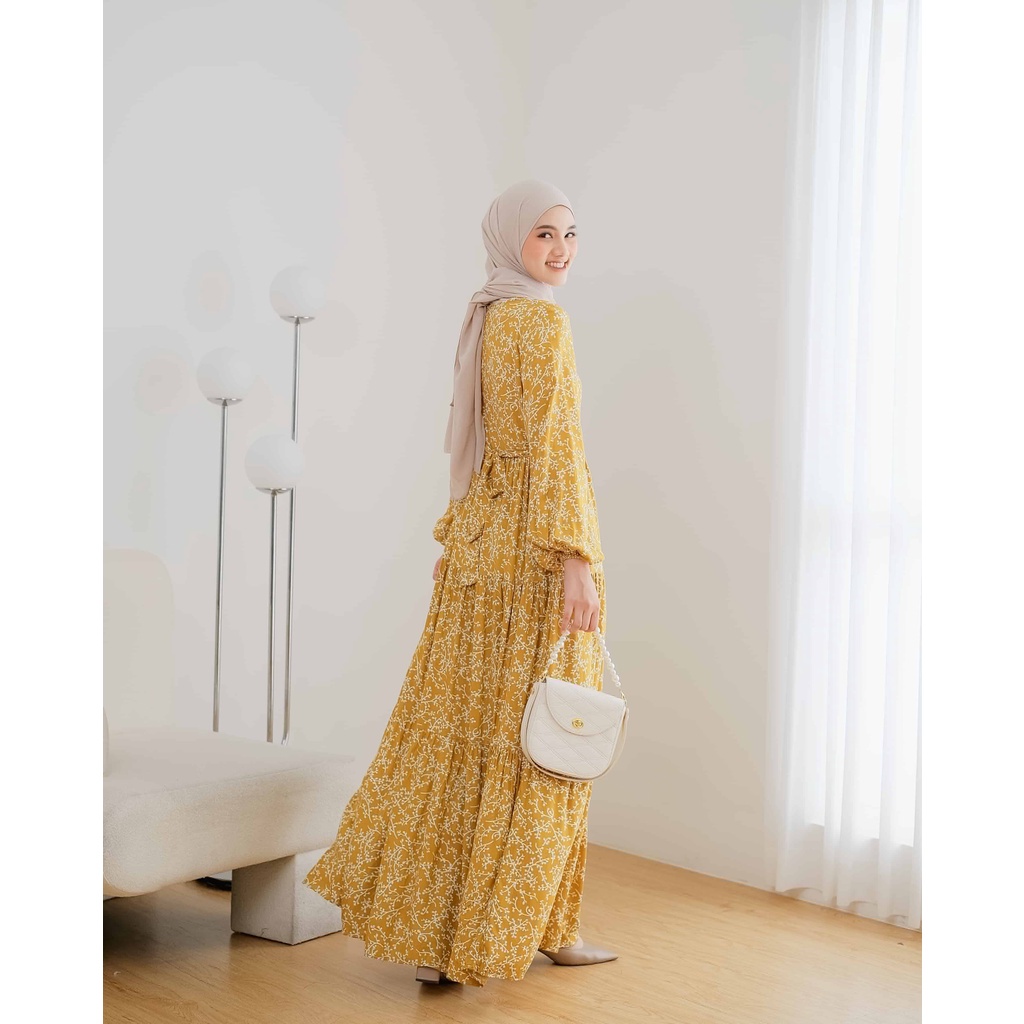 Le Khari Qifa Dress Bahan Rayon Viscose Gamis Homedress Busui Size S - XL-1