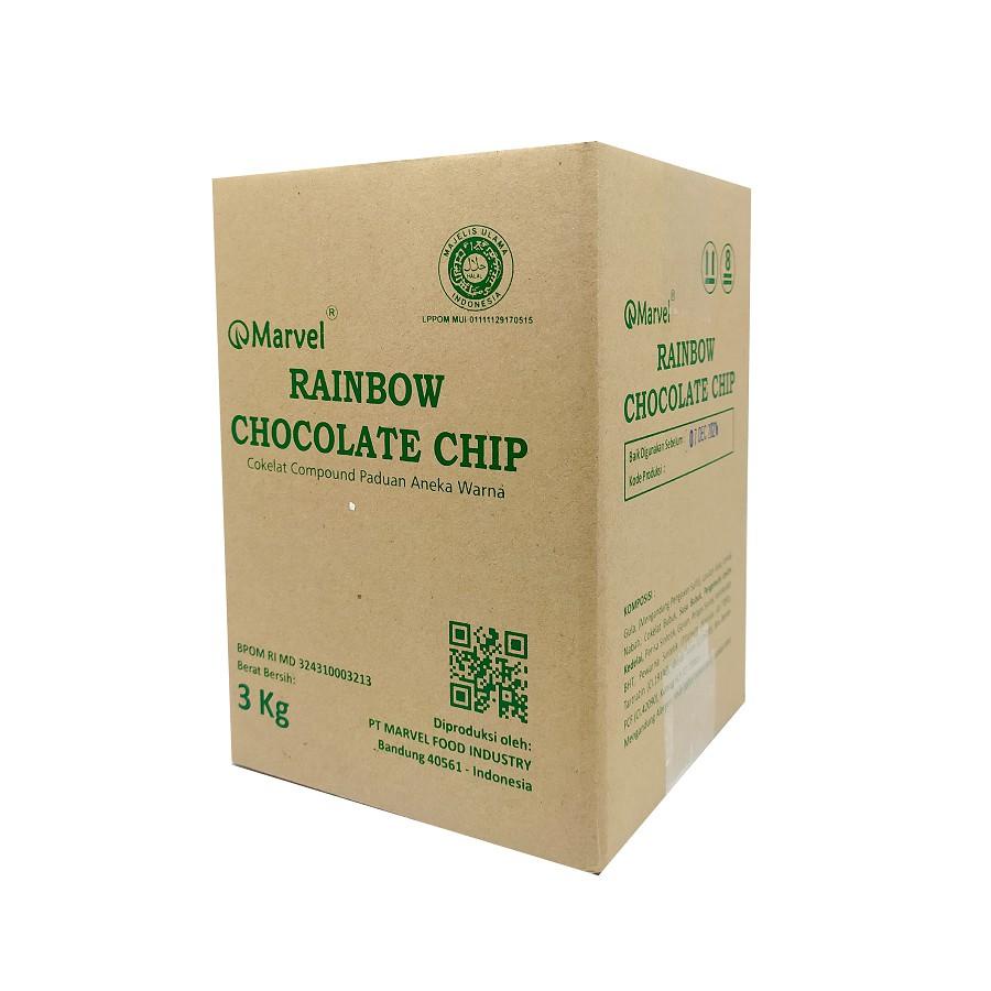 

.3kg coklat Scandia choco chip rainbow chamilk mini murah ( ds bgr )