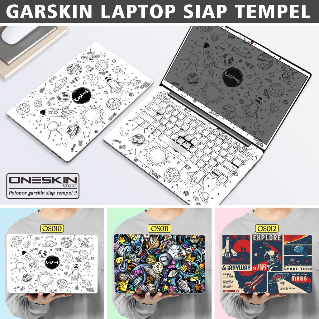 Garskin Sticker Laptop Protector Macbook Full Body Bottom Bezel Palmrest Skin Bomb Sticker Space