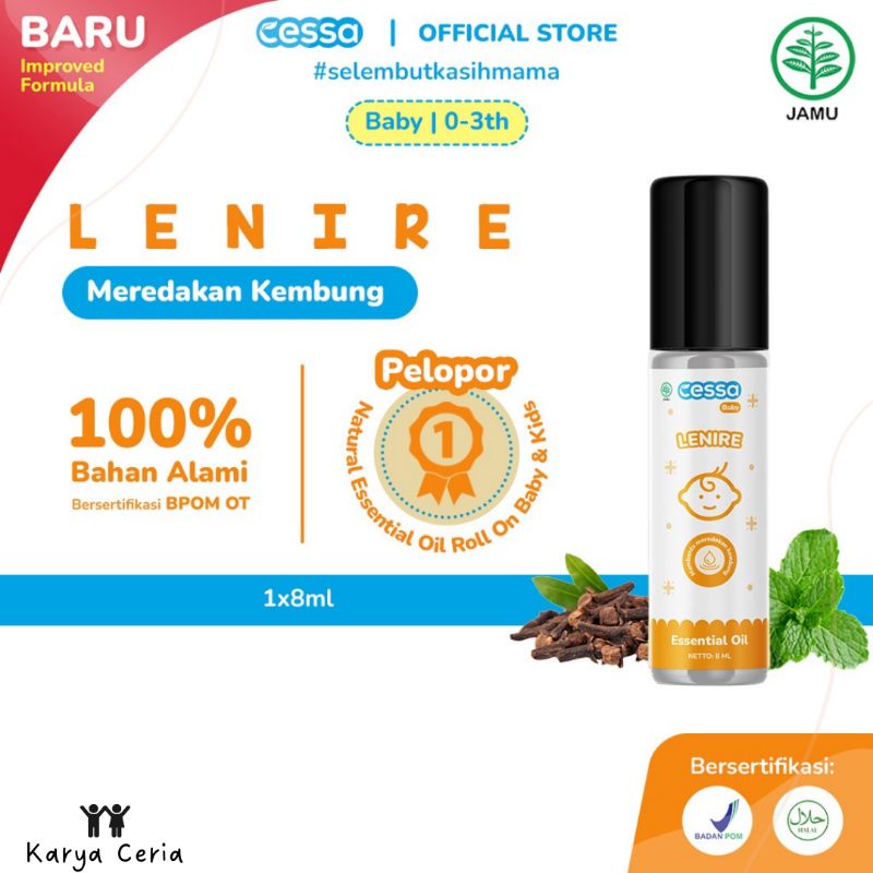 Cessa Kuning Lenire Essential Oil Menenangkan Anak Bayi Rewel Pereda Perut Kembung