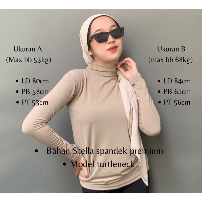 RAABIHA | Yara Manset Wanita | Manset Spandek Premium | Manset Daleman Wanita