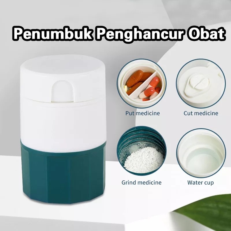 Alat Penghancur Obat Pemotong Penggerus Penghancur Pill Obat Tablet